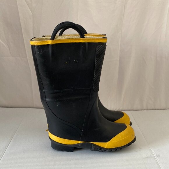 Fire Fighter Steel Toe Rubber Boots Sz 8 Made in Canada 14"High 2000 Edition NOS - Picture 2 of 11
